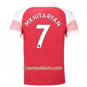 Camisolas de futebol Arsenal Mkhitaryan 7 Equipamento Principal 2018/19 Manga Curta